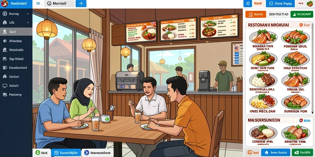 Tampilan antarmuka yang intuitif dan user-friendly.