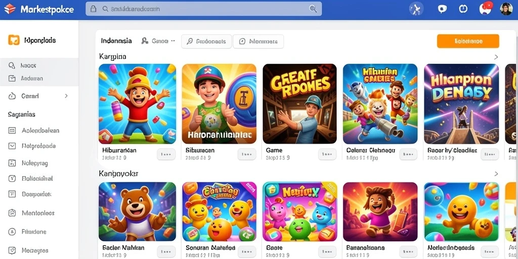 Screenshot menunjukkan tampilan antarmuka permainan yang menarik.