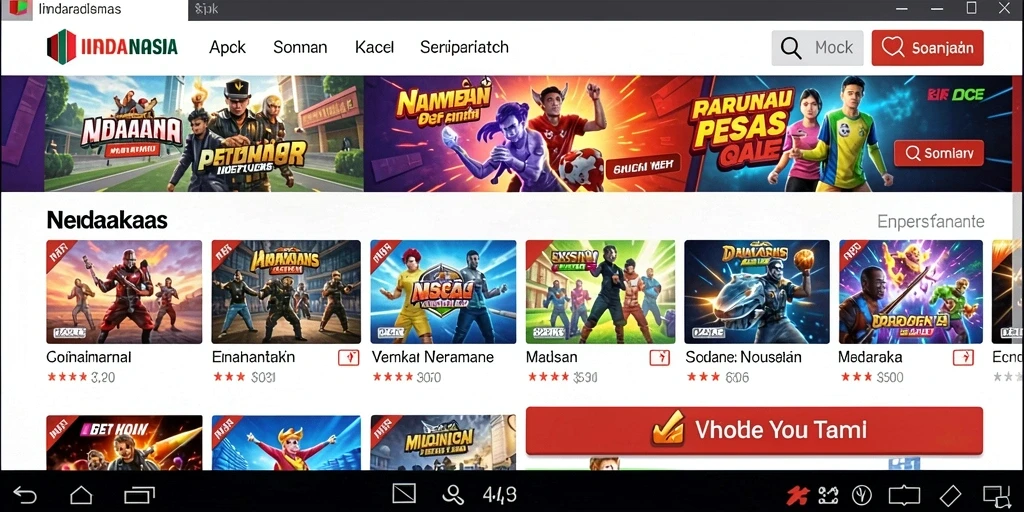 Screenshot menampilkan variasi tema slot yang beragam.