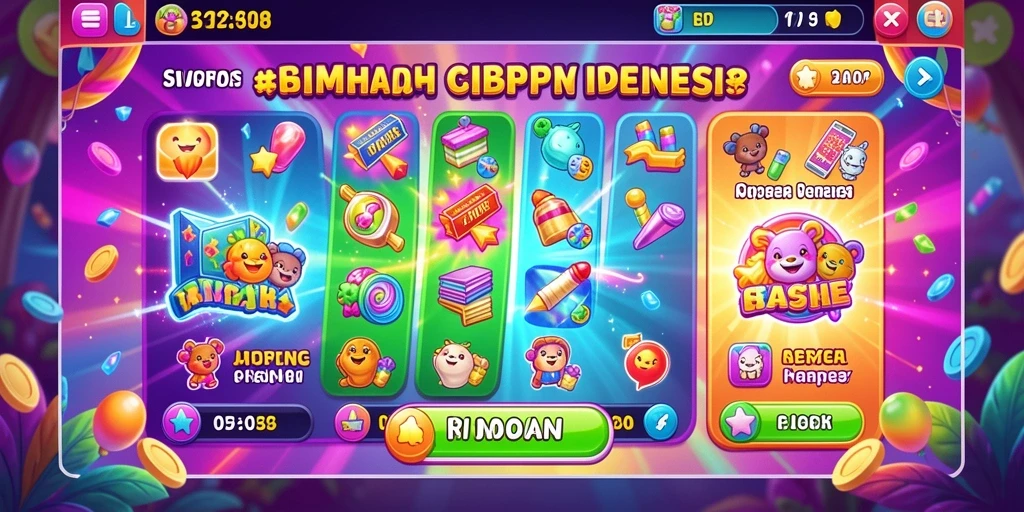 Tampilan awal permainan yang menarik dan penuh warna.