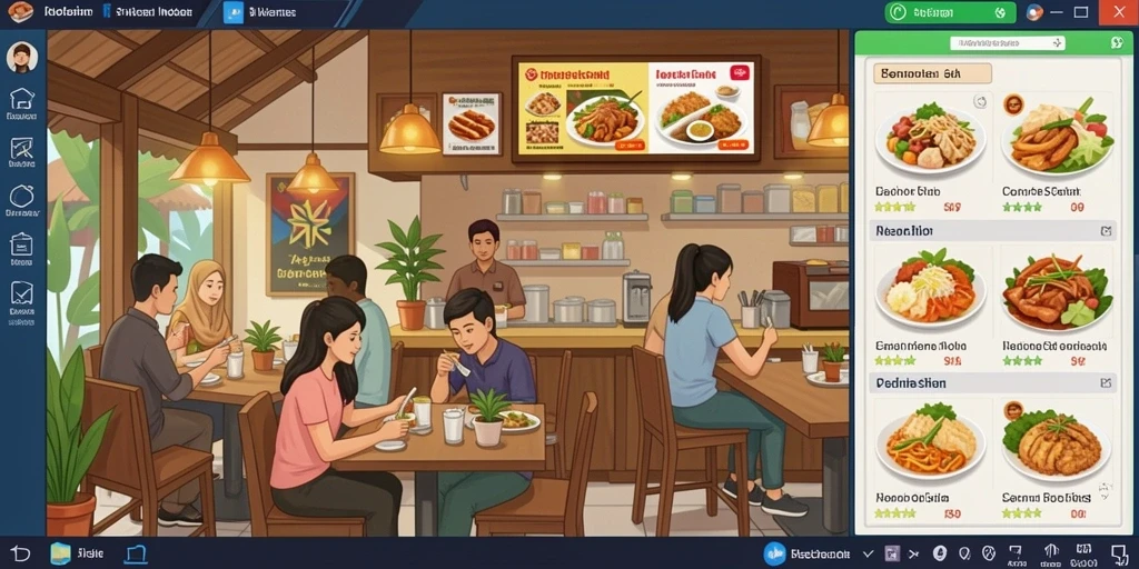 Tampilan antarmuka pengguna yang intuitif dan menarik.