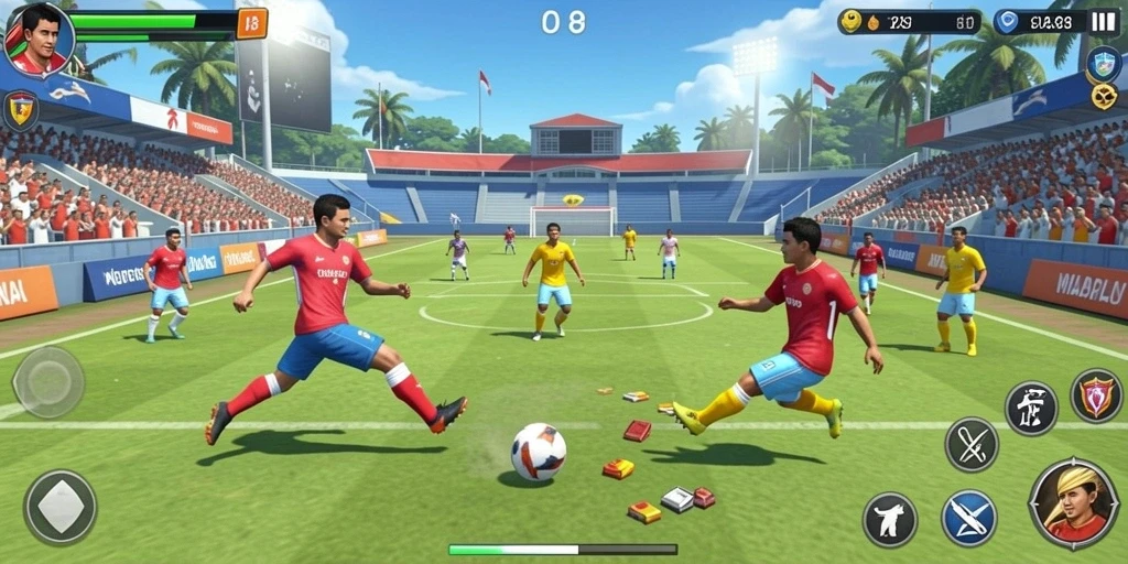 Tangkapan layar menampilkan antarmuka permainan yang menarik.