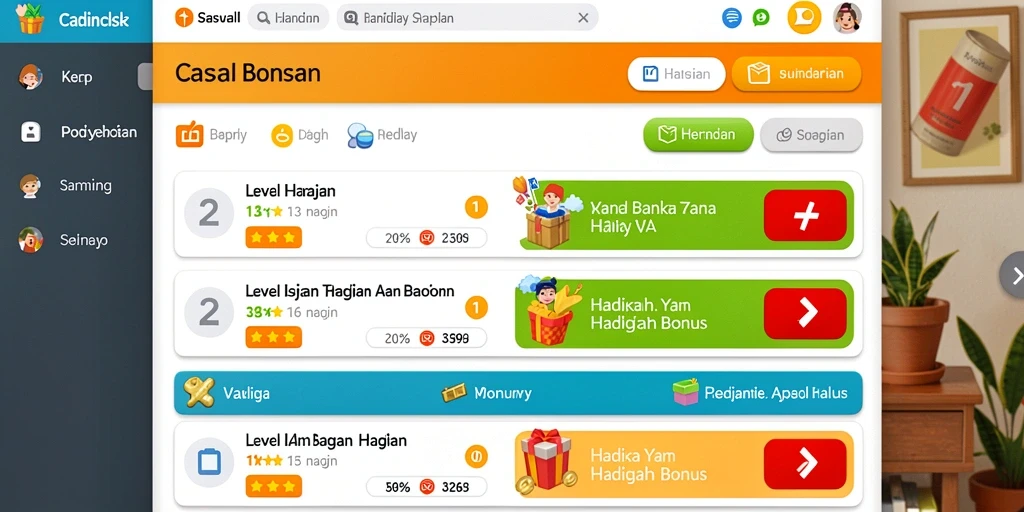 Screenshot aplikasi LEBAH777 menunjukkan antarmuka yang user-friendly.
