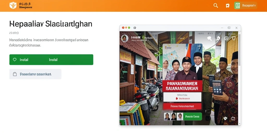 Tampilan antarmuka pengguna yang modern dan intuitif.