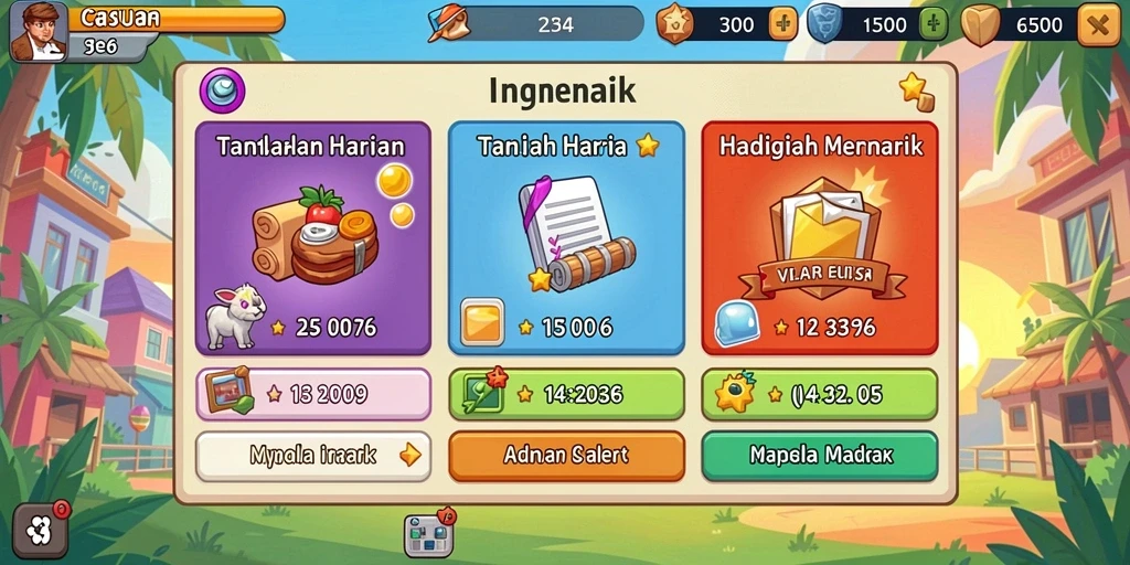 Tampilan antarmuka yang modern dan menarik.