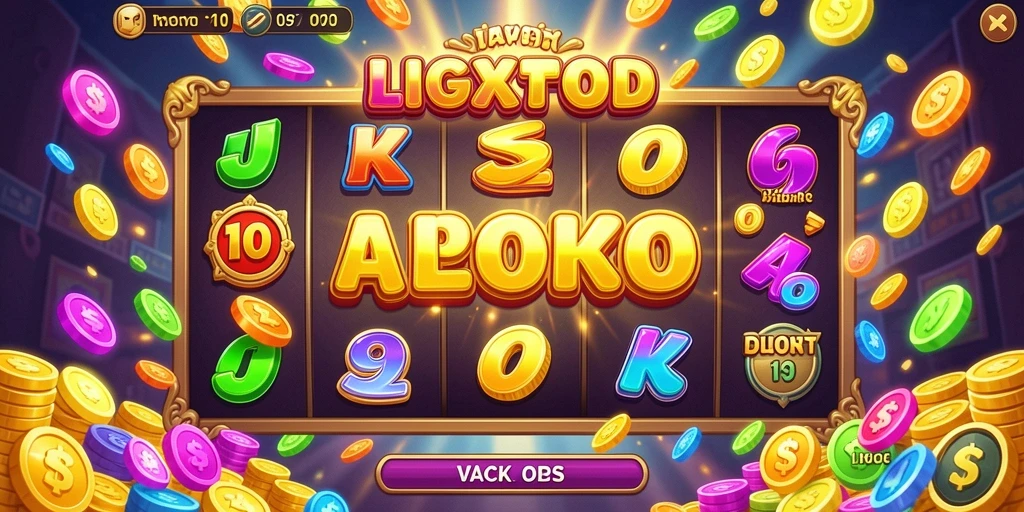 Tampilan antarmuka permainan slot yang menarik.