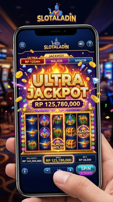 Cuplikan layar menu unduhan slotaladin untuk perangkat Android
